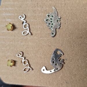 Earrings Set Of 3. 1600